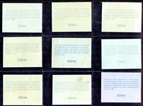 1960 Fleer Baseball Team Decals 9 Different