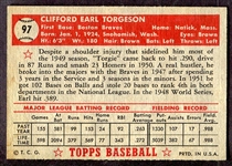 1952 Topps #97 Earl Torgeson Ex+