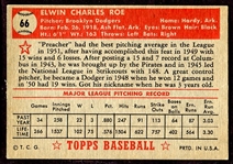 1952 Topps #66 Preacher Roe 