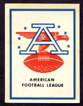 1960 Fleer Football AFL Logo Decal