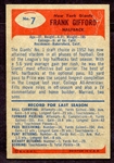 1955 Bowman #7 Frank Gifford