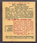 1948 Bowman #90 Bill Garnaas SP RC