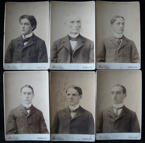 Circa 1900 Ivy League School cabinet photos by Pach & Chickering