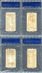 N184 Kimball & Co. Champions of Games & Sports 8 Diff. Graded