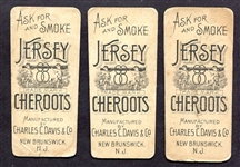 N494 Jersey Cheroots Actresses 3 Different w/Lillian Russell