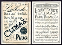 1880's Old Judge Gypsy Queen & Climax Trade Cards 10 Diff.