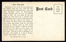 1921 Exhibits Boxing Jess Willard