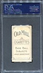T206 Davis Philadelphia A's Old Mill PSA 2