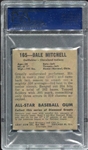 1949 Leaf #165 Dale Mitchell Short Print PSA 2