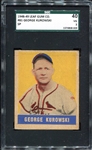 1949 Leaf #81 George Kurowski Short Print SGC 3