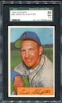 1954 Bowman #62 Enos Slaughter SGC 86