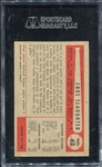 1954 Bowman #62 Enos Slaughter SGC 86
