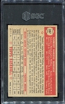 1952 Topps High #357 Smoky Burgess SGC 3.5