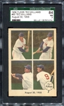 1959 Fleer Ted Williams #65 August 30, 1958 SGC 84