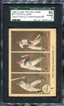 1959 Fleer Ted Williams #73 Ted's Hitting Fundamentals SGC 80