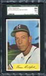 1954 Bowman #176 Vern Bickford SGC 86