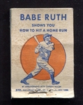 1932 Wheaties Babe Ruth Flip Movies Booklet