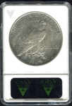 1921 High Relief Peace Dollar ANACS MS 61