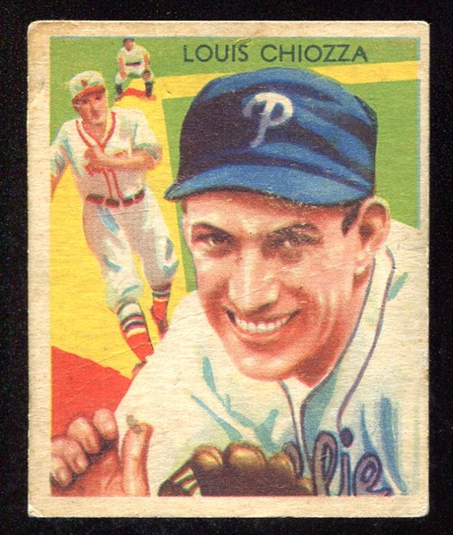 1935 Diamond Stars #80 Lou Chiozza Philadelphia Phillies