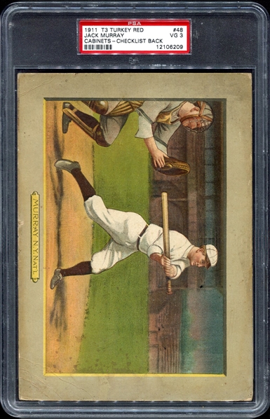 T3 #48 Jack Murray New York Giants PSA 3