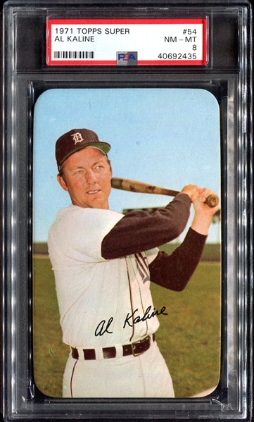 1971 Topps Super #54 Al Kaline PSA 8