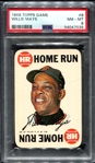 1968 Topps Game #8 Willie Mays PSA 8