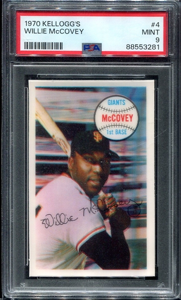 1970 Kelloggs #4 Willie McCovey PSA 9