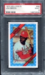 1972 Kellogg's #48 Lou Brock PSA 9