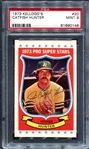 1973 Kellogg's #20 Catfish Hunter PSA 9