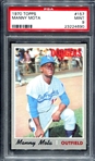 1970 Topps #157 Manny Mota PSA 9