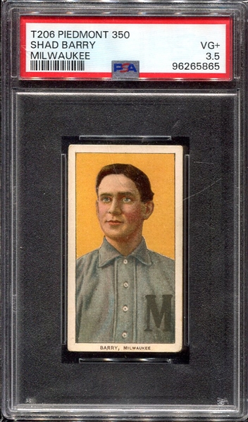 T206 Barry Milwaukee PSA 3.5