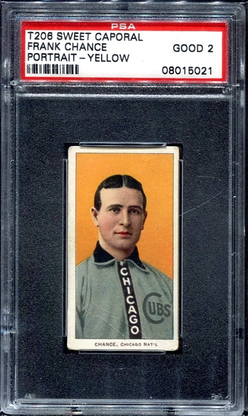 T206 Chance Yellow Portrait PSA 2