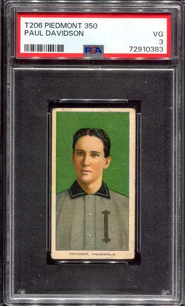 T206 Davidson Indianapolis PSA 3