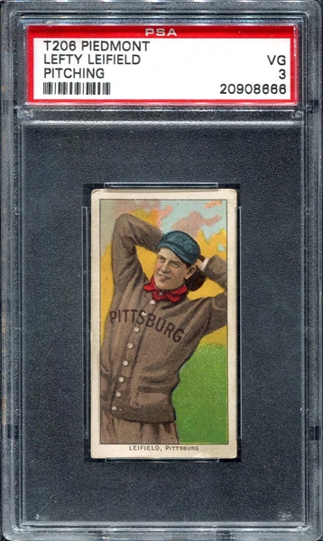 T206 Leifield Pitching PSA 3