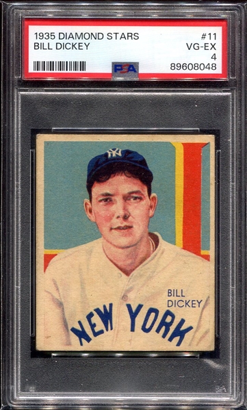 1935 Diamond Stars #11 Bill Dickey PSA 4