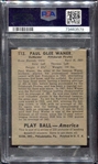 1939 Play Ball #112 Paul Waner PSA 6