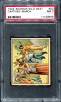 1949 Bowman Wild West #D-3 Captives' March PSA 7