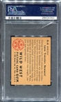 1949 Bowman Wild West #G-4 Lone Traveler Beware! PSA 7