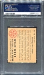 1949 Bowman Wild West #G-12 Seeing the Show PSA 7