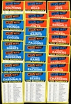 1975 Topps Team Schedule/Checklist's Complete Set