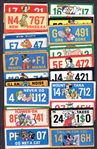1976 Wonder Bread Disney License Plates Complete Set