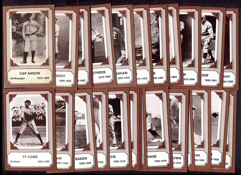 1974 Fleer/Laughlin Pioneers of Baseball Complete Set of 28