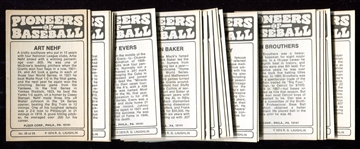 1974 Fleer/Laughlin Pioneers of Baseball Complete Set of 28