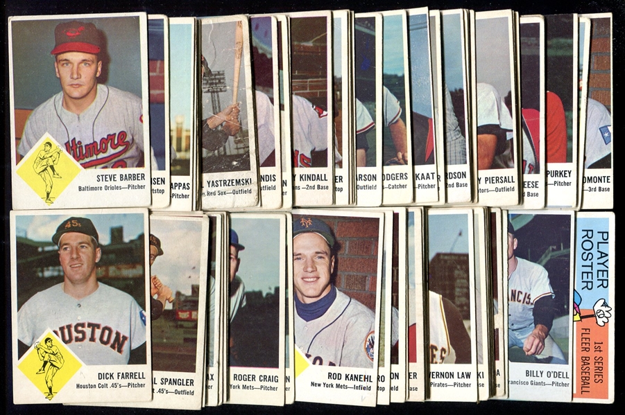 1963 Fleer Baseball Complete Set w/Checklist