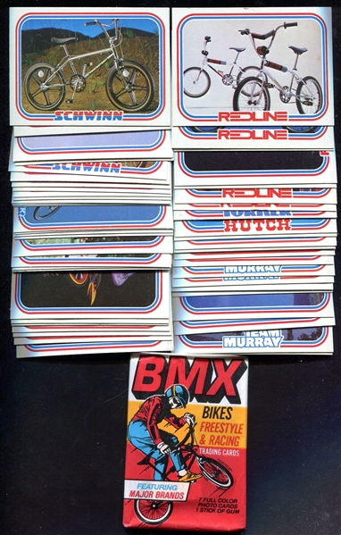 1985 Donruss BMX Complete Set of 59 + Unopened Pack