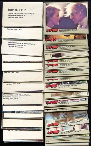 1981 Donruss Heres Bo Complete Card & Poster Set