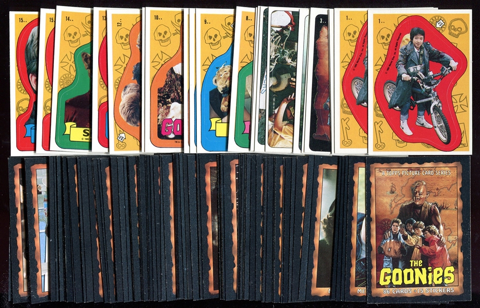 1985 Topps Goonies Complete Card & Sticker Set w/Variations