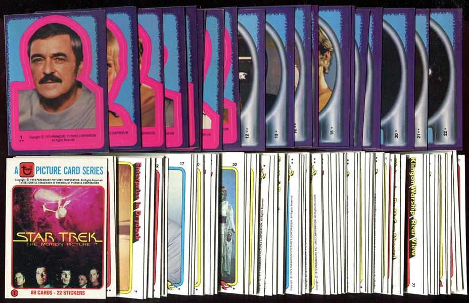 1979 Topps Star Trek Complete Card & Sticker Set + Wrapper