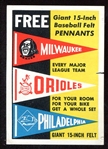 1959 Topps Baseball Insert 