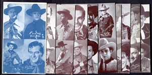 1947 Exhibits All Star Cowboy 32 Card Set plus 1 Blue